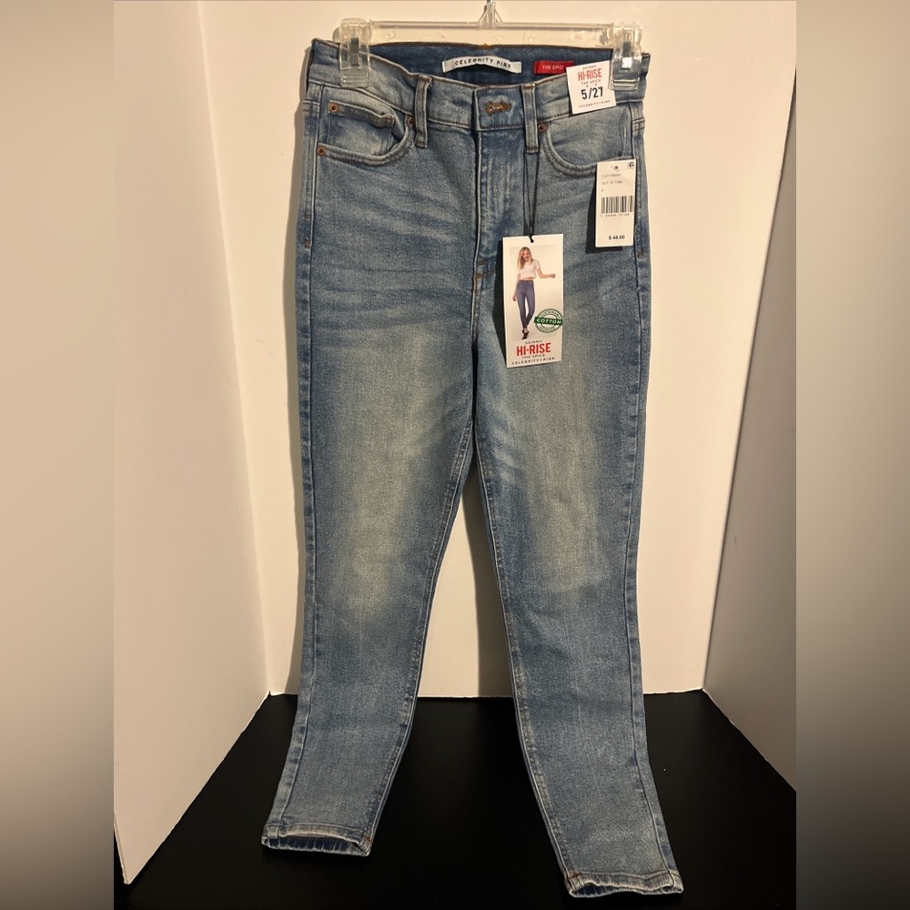 Women's Celebrity Pink The Spice Skinny  Blue Jeans Size 5/27